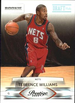 #211 Terrence Williams - New Jersey Nets - 2009-10 Panini Prestige - Draft Picks Light Blue Basketball