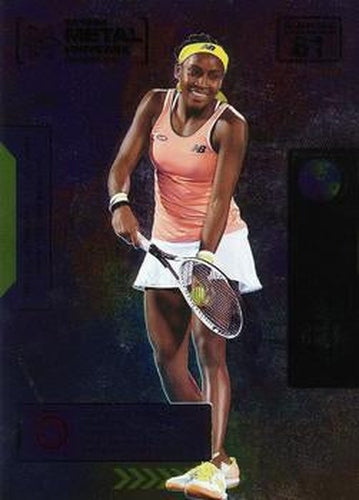 #61 Coco Gauff - 2021 SkyBox Metal Universe Champions