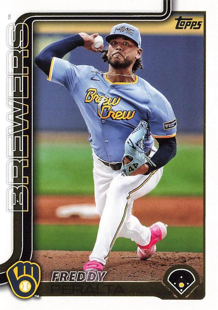 #61 Freddy Peralta - Milwaukee Brewers - 2025 Topps Baseball