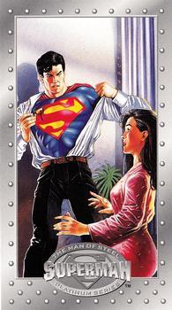 #61 The Secret Revealed! - 1994 SkyBox Superman Man of Steel Platinum Series