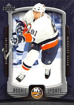 #61 Miroslav Satan - New York Islanders - 2005-06 Upper Deck Rookie Update Hockey