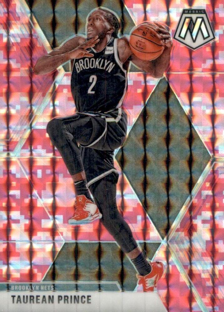#61 Taurean Prince - Brooklyn Nets - 2019-20 Panini Mosaic - Camo Pink Basketball