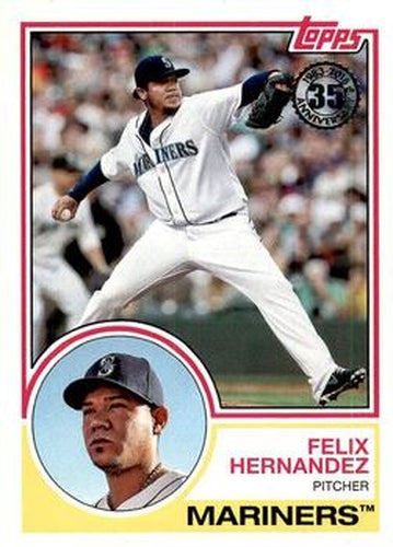 #83-61 Felix Hernandez - Seattle Mariners - 2018 Topps - 1983 Topps Baseball 35th Anniversary Baseball