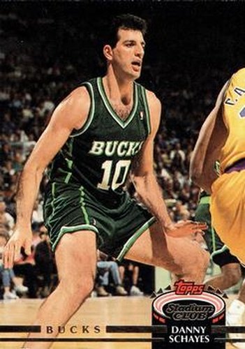 #61 Danny Schayes - Milwaukee Bucks - 1992-93 Stadium Club Basketball