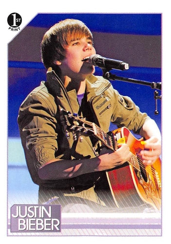 #61 Obviously, Justin is just at home with sitting - 2010 Panini Justin Bieber