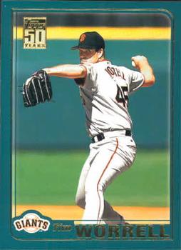 #T61 Tim Worrell - San Francisco Giants - 2001 Topps Traded & Rookies Baseball