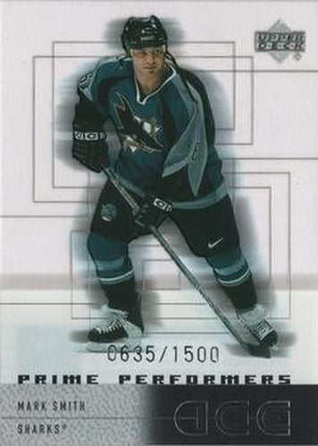 #121 Mark Smith - San Jose Sharks - 2000-01 Upper Deck Ice Hockey