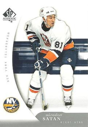 #61 Miroslav Satan - New York Islanders - 2005-06 SP Authentic Hockey