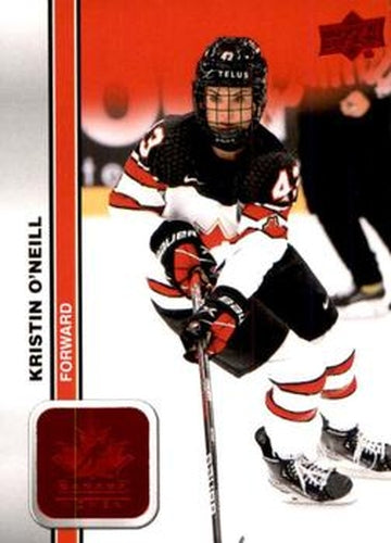 #61 Kristin O'Neill - Canada - 2023 Upper Deck Team Canada Juniors - Red Foil Hockey