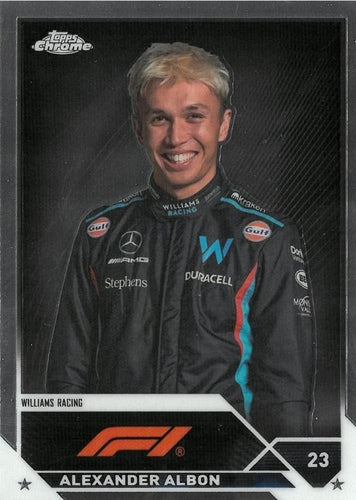 #61a Alexander Albon - Williams Racing - 2023 Topps Chrome Formula 1 Racing