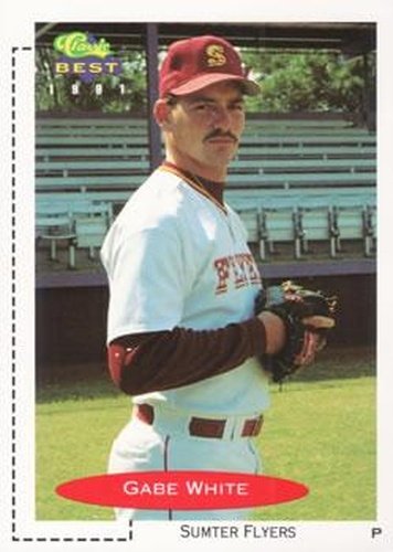 #61 Gabe White - Sumter Flyers - 1991 Classic Best Baseball