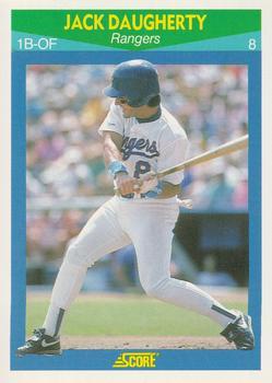 #61 Jack Daugherty - Texas Rangers - 1990 Score Rising Stars Baseball