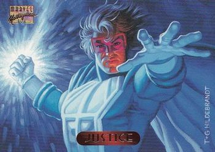 #61 Justice - 1994 Fleer Marvel Masterpieces Hildebrandt Brothers