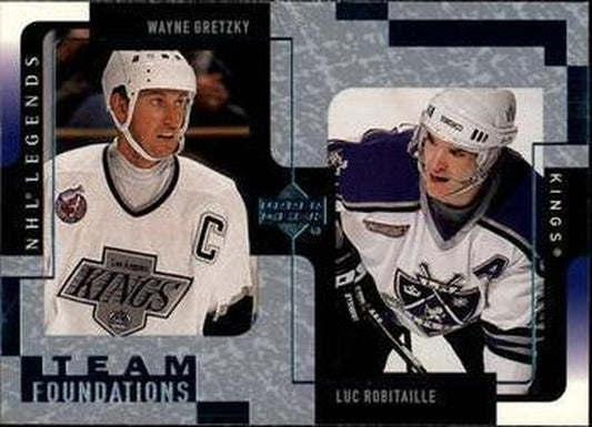 #61 Wayne Gretzky / Luc Robitaille - Los Angeles Kings - 2000-01 Upper Deck Legends Hockey