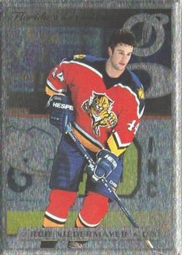 #61 Rob Niedermayer - Florida Panthers - 1996-97 Leaf Preferred - Steel Hockey