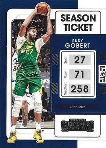 #61 Rudy Gobert - Utah Jazz - 2021-22 Panini Contenders Basketball