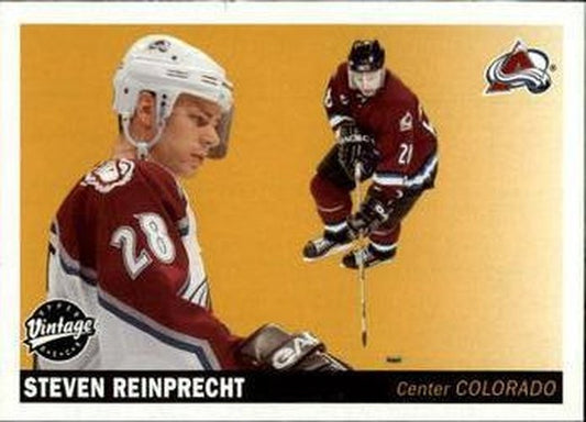 #61 Steven Reinprecht - Colorado Avalanche - 2002-03 Upper Deck Vintage Hockey