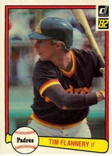 #61 Tim Flannery - San Diego Padres - 1982 Donruss Baseball