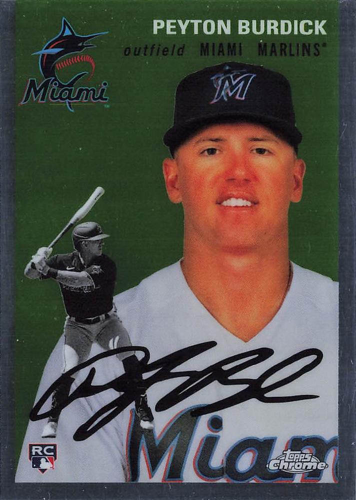 #61 Peyton Burdick - Miami Marlins - 2023 Topps Chrome Platinum Anniversary Baseball