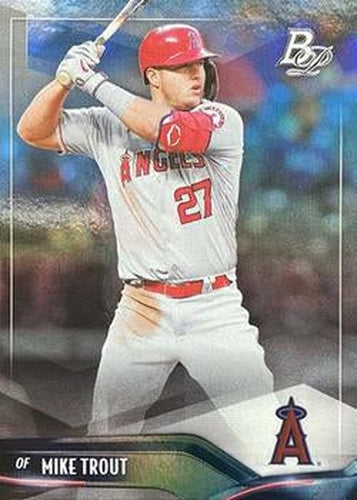 #61 Mike Trout - Los Angeles Angels - 2021 Bowman Platinum Baseball
