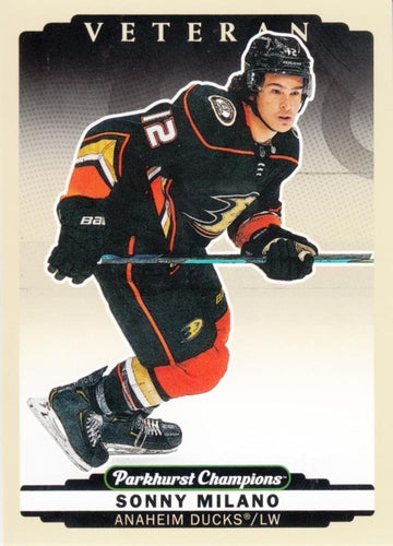 #61 Sonny Milano - Anaheim Ducks - 2022-23 Parkhurst Champions Hockey