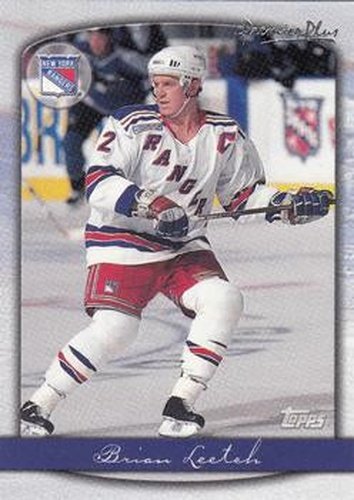 #61 Brian Leetch - New York Rangers - 1999-00 Topps Premier Plus Hockey
