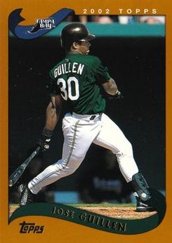 #61 Jose Guillen - Tampa Bay Devil Rays - 2002 Topps Baseball