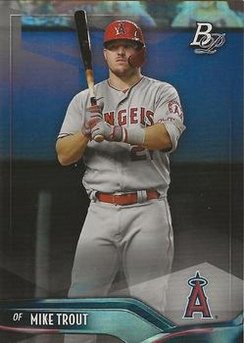 #61b Mike Trout - Los Angeles Angels - 2021 Bowman Platinum Baseball