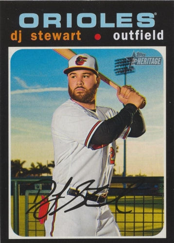 #620 DJ Stewart - Baltimore Orioles - 2020 Topps Heritage Baseball