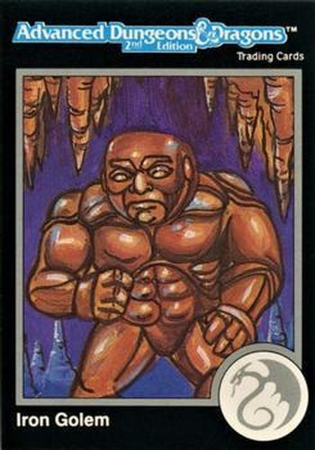 #620 Iron Golem - 1991 TSR Advanced Dungeons & Dragons - Silver