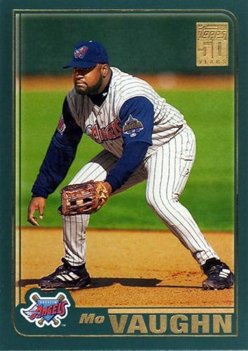 #621 Mo Vaughn - Anaheim Angels - 2001 Topps Baseball