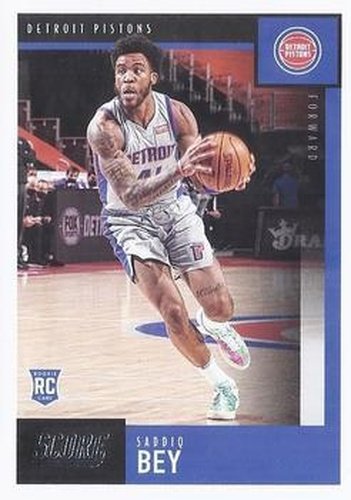 #621 Saddiq Bey - Detroit Pistons - 2020-21 Panini Chronicles Basketball