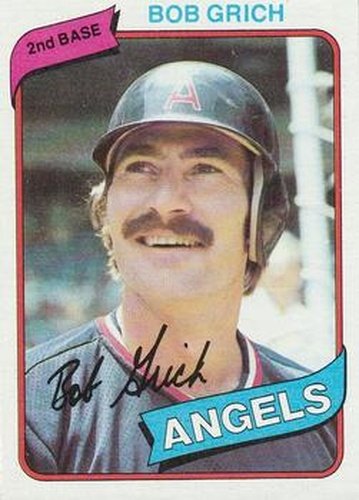 #621 Bob Grich - California Angels - 1980 Topps Baseball