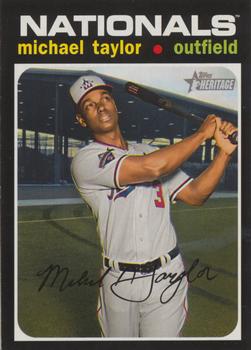 #621 Michael Taylor - Washington Nationals - 2020 Topps Heritage Baseball