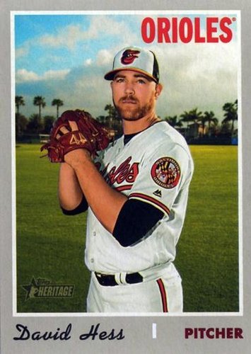 #622 David Hess - Baltimore Orioles - 2019 Topps Heritage Baseball