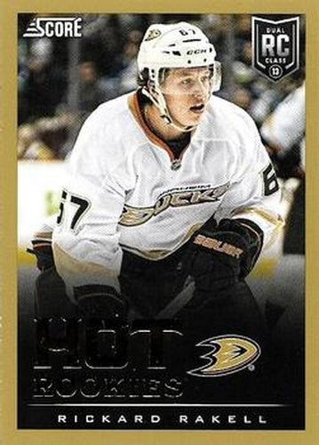 #622 Rickard Rakell - Anaheim Ducks - 2013-14 Score - Gold Hockey