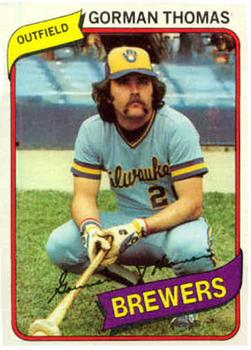 #623 Gorman Thomas - Milwaukee Brewers - 1980 Topps Baseball