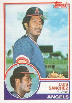 #623 Luis Sanchez - California Angels - 1983 Topps Baseball