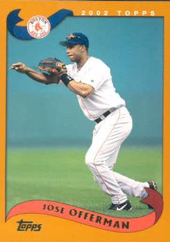 #624 Jose Offerman - Boston Red Sox - 2002 Topps Baseball