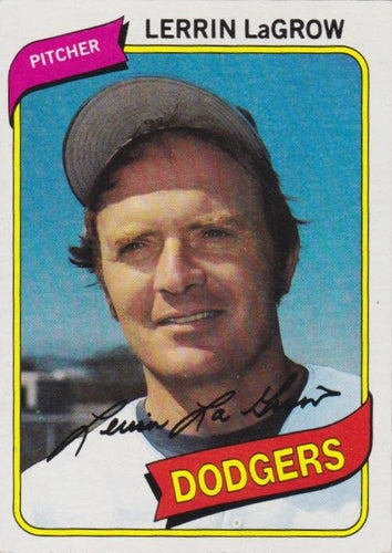 #624 Lerrin LaGrow - Los Angeles Dodgers - 1980 Topps Baseball