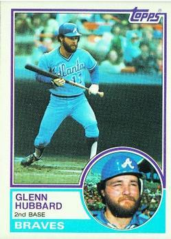 #624 Glenn Hubbard - Atlanta Braves - 1983 Topps Baseball