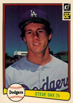 #624 Steve Sax - Los Angeles Dodgers - 1982 Donruss Baseball