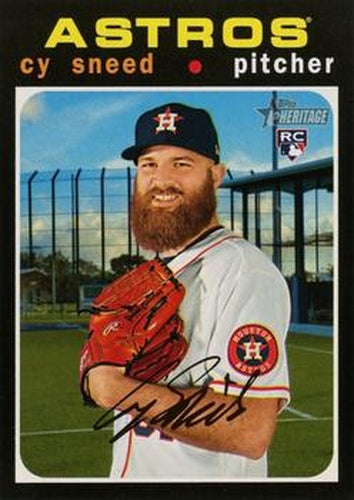 #624 Cy Sneed - Houston Astros - 2020 Topps Heritage Baseball