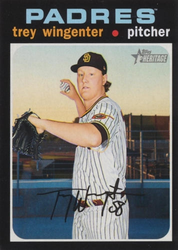 #625 Trey Wingenter - San Diego Padres - 2020 Topps Heritage Baseball