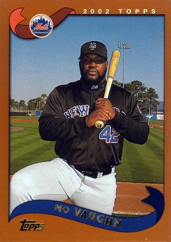 #625 Mo Vaughn - New York Mets - 2002 Topps Baseball