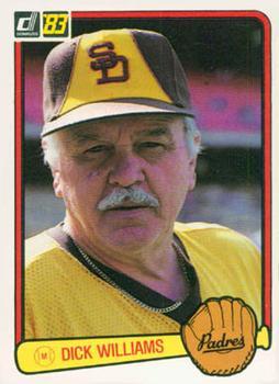 #625 Dick Williams - San Diego Padres - 1983 Donruss Baseball