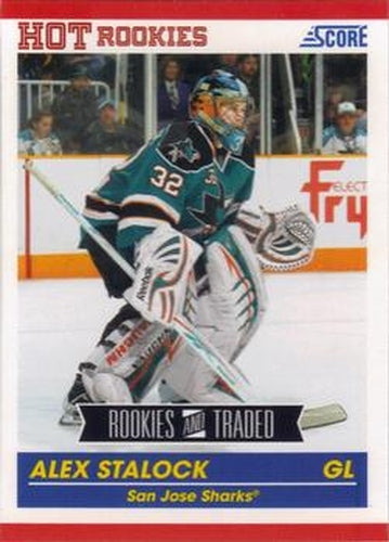 #625 Alex Stalock - San Josearks - 2010-11 Score Hockey