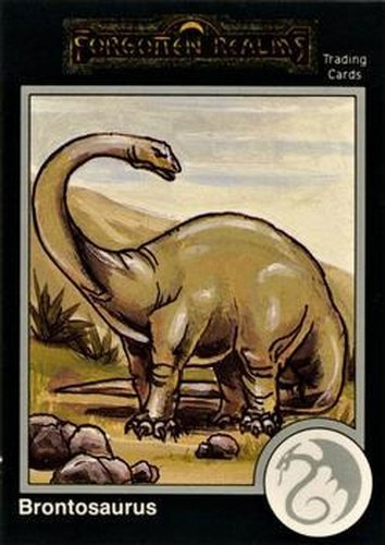#626 Brontosaurus - 1991 TSR Advanced Dungeons & Dragons - Silver