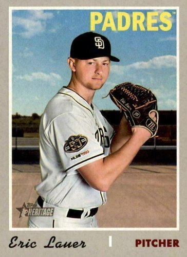 #626 Eric Lauer - San Diego Padres - 2019 Topps Heritage Baseball