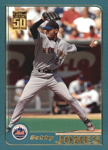 #627 Bobby Jones - New York Mets - 2001 Topps Baseball